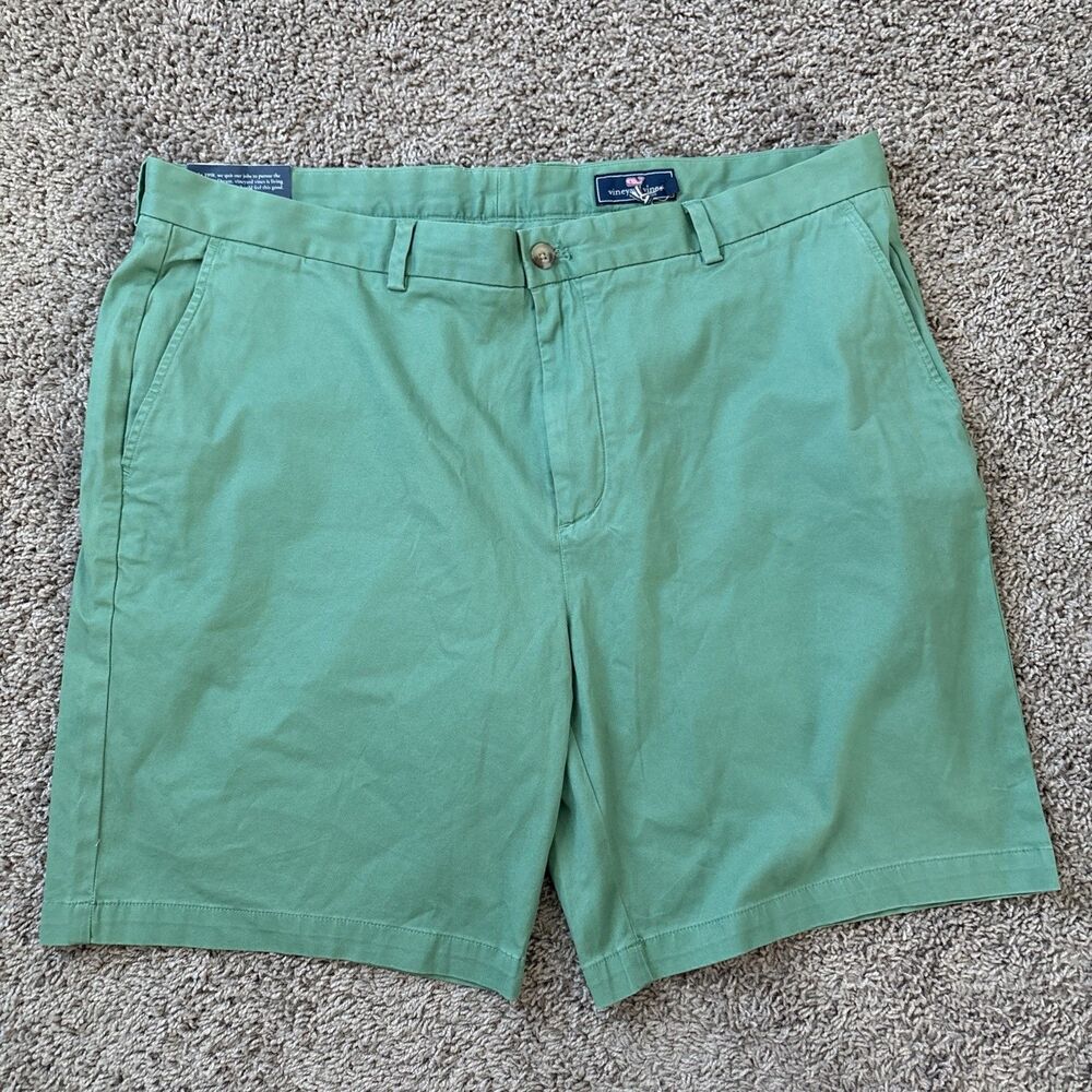 Vineyard Vines Performance Shorts Mens 42X9 Green Breaker Chinos Outdoor Golf